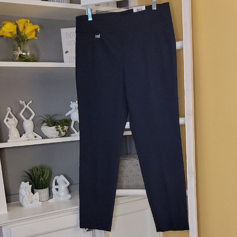 Navy Alfani Modern Skinny Pants